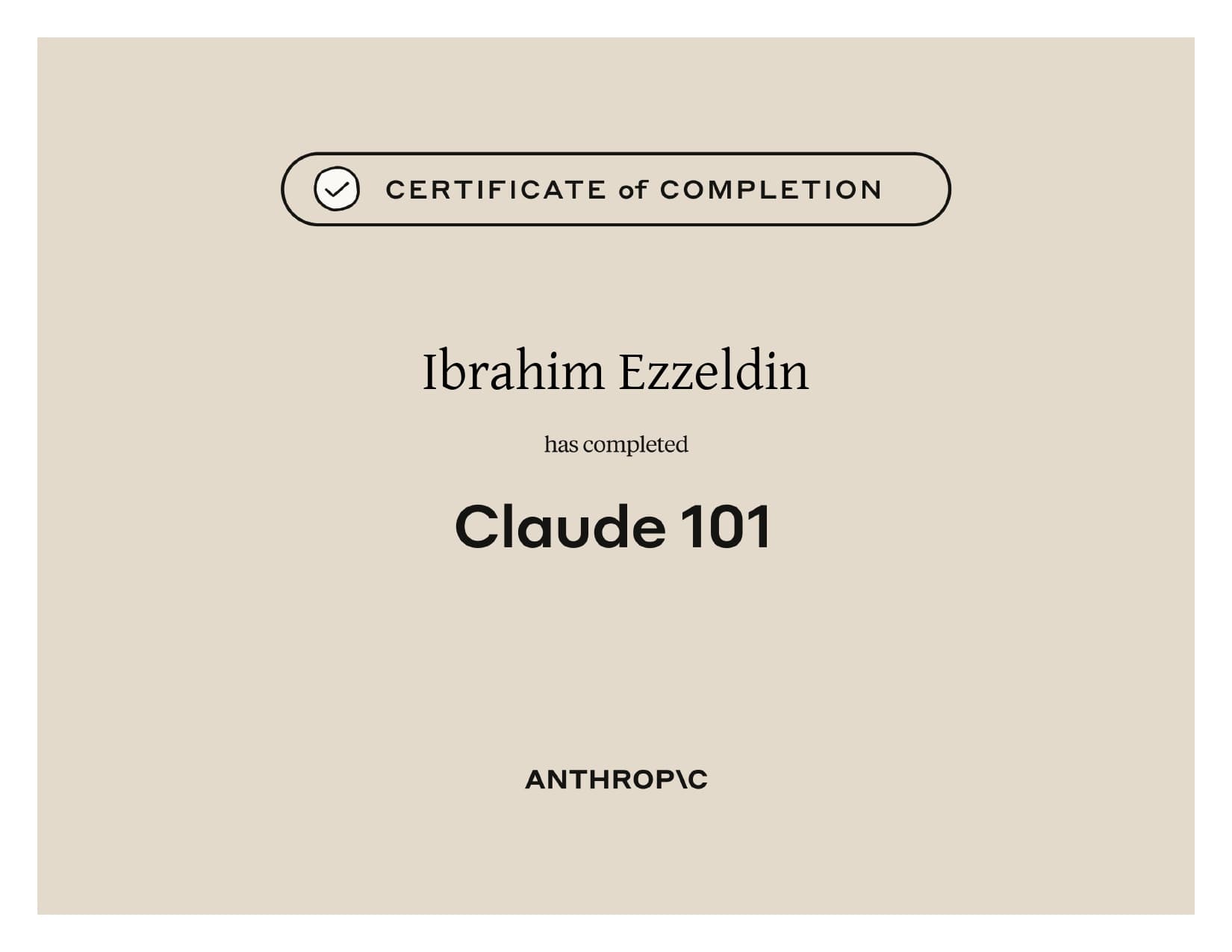 Claude 101 Certification