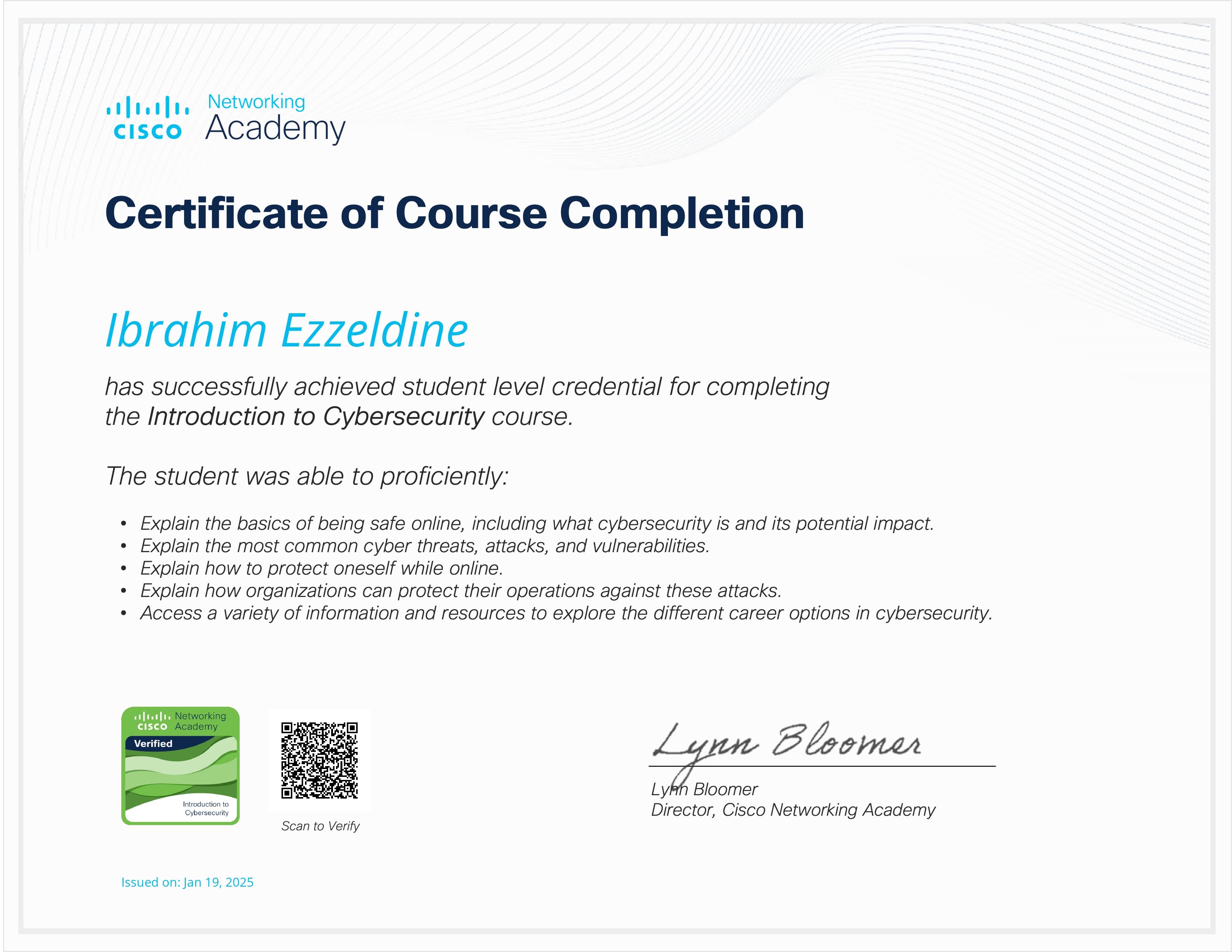 Introduction to Cybersecurity